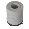 HŐTÁROLÓ BETON GYŰRŰ REN/L KÁLYHÁKHOZ 10DB 5 RÉTEGŰ 150Ø