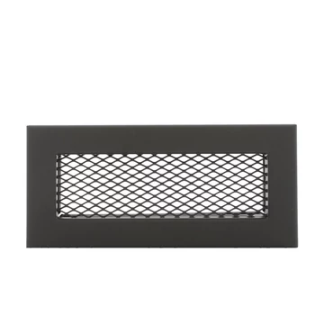 FÉM LAPOSCSATORNA SZELLŐZŐ FEKETE 200x90 MM 