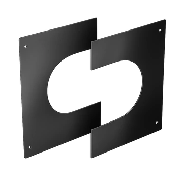 KÉTRÉSZES NÉGYZET ALAKÚ TAKARÓLEMEZ FEKETE 225