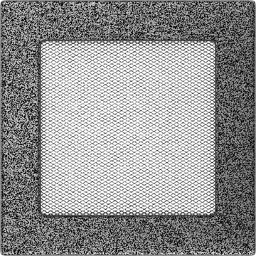 EGYSZERŰ SZELLŐZŐRÁCS FEKETE-EZÜST 17X17cm