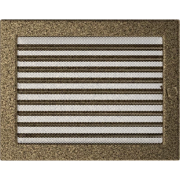 EGYSZERŰ SZELLŐZŐRÁCS FEKETE-ARANY 22X30cm ZSALUS