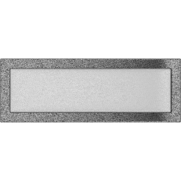 EGYSZERŰ SZELLŐZŐRÁCS FEKETE-EZÜST 17X49cm