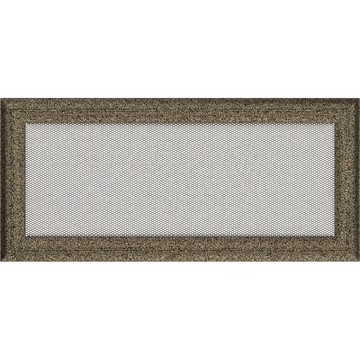 OSKAR SZELLŐZŐRÁCS FEKETE-ARANY 17X37cm