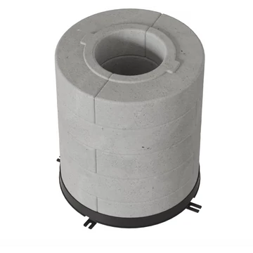 HŐTÁROLÓ BETON GYŰRŰ REN/L KÁLYHÁKHOZ 10DB 5 RÉTEGŰ 150Ø