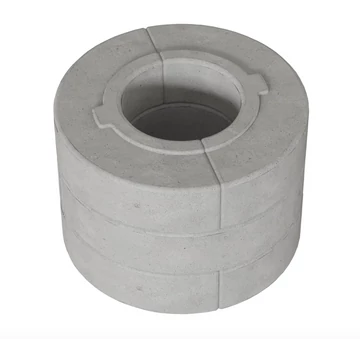 HŐTÁROLÓ BETON GYŰRŰ AB/ENYO/R/W, ROLLO/W, ERIK/W KÁLYHÁKHOZ 6DB 3 RÉTEGŰ 150Ø
