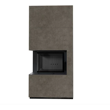 KRATKI FLOKI BOX 8 kW FOKOS PIOMBO KANDALLÓ KŐ BURKOLATTAL BALOS FEKETE BELSŐVEL