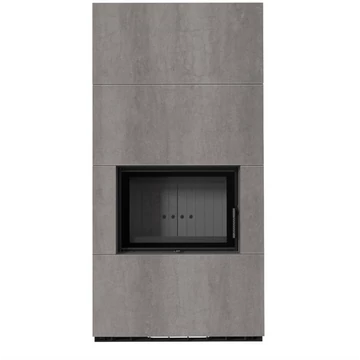 KRATKI FLOKI BOX 8 kW NATURALI GRIGIA KANDALLÓ KŐ BURKOLATTAL FEKETE BELSŐVEL