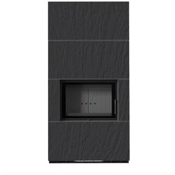 KRATKI FLOKI BOX 8 kW NATURALI NERO KANDALLÓ KŐ BURKOLATTAL FEKETE BELSŐVEL