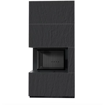 KRATKI FLOKI BOX 8 kW NATURALI NERO KANDALLÓ KŐ BURKOLATTAL BALOS FEKETE BELSŐVEL