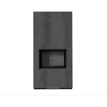 KRATKI FLOKI BOX 8 kW NATURALI PIETRA KANDALLÓ KŐ BURKOLATTAL FEKETE BELSŐVEL
