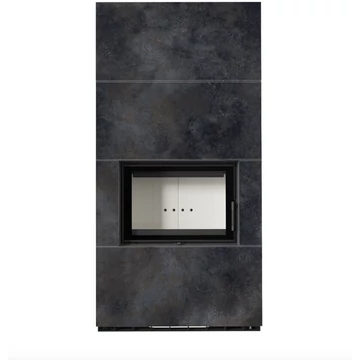 KRATKI FLOKI BOX 8 kW OSSIDO NERO KANDALLÓ KŐ BURKOLATTAL 