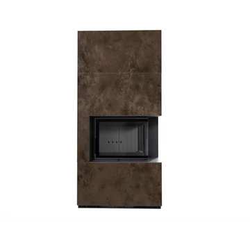 KRATKI FLOKI BOX 8 kW OXIDE MORO KANDALLÓ KŐ BURKOLATTAL JOBBOS FEKETE BELSŐVEL