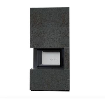 KRATKI FLOKI BOX 8 kW OXIDE NERO KANDALLÓ KŐ BURKOLATTAL BALOS