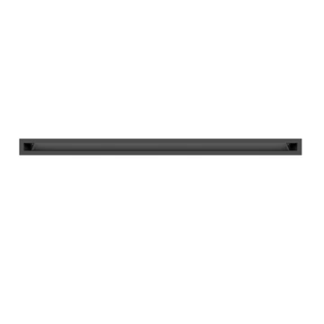 MINIMAL SZELLŐZŐRÁCS FEKETE 6x100cm  HÁTFALLAL SLIM