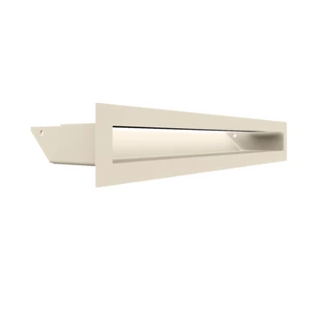 MINIMAL SZELLŐZŐRÁCS KRÉM  6x40cm  HÁTFALLAL SLIM