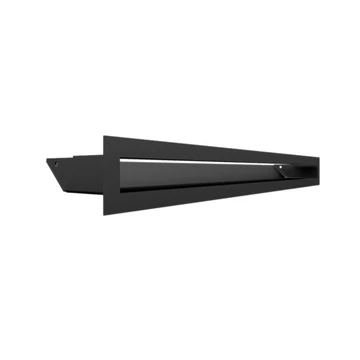 MINIMAL SZELLŐZŐRÁCS FEKETE 6x60cm HÁTFALLAL SLIM