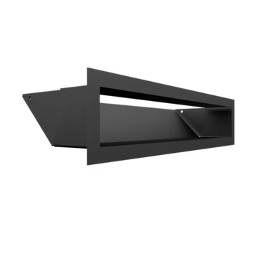 MINIMAL SZELLŐZŐRÁCS FEKETE 9x40cm  HÁTFALLAL SF