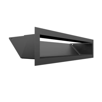 MINIMAL SZELLŐZŐRÁCS GRAFIT 9x40cm  HÁTFALLAL