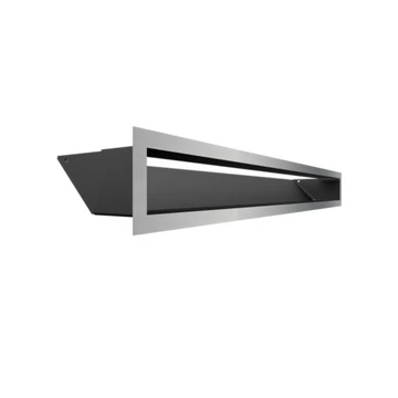 MINIMAL SZELLŐZŐRÁCS INOX 9x80cm  HÁTFALLAL SF