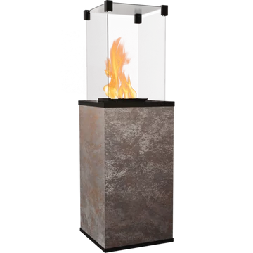 PATIO MINI TERASZMELEGÍTŐ Oxide Nero KŐ ELŐLAPPAL MANUÁLIS