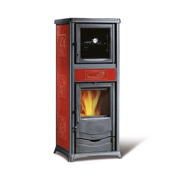 LA NORDICA ROSSELLA PLUS FORNO EVO LIBERTY BORDEAUX FATÜZELÉSŰ KÁLYHA