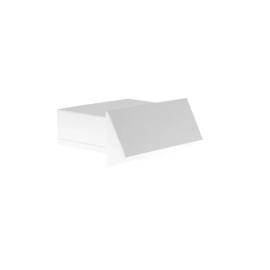 TÉGLALAP KÜLTÉRI ESŐVÉDŐ RÁCS NÉGYZETES FEHÉR 200x90MM