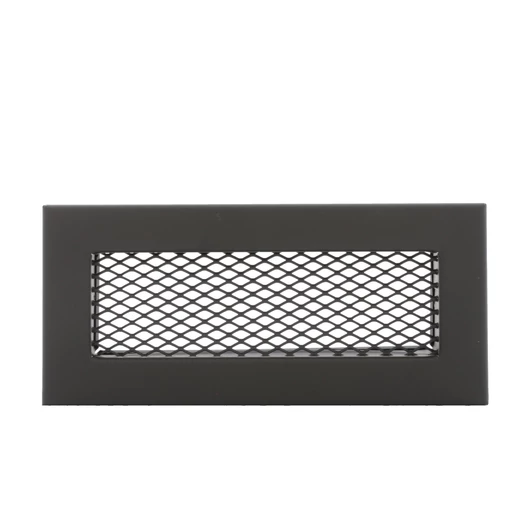 FÉM LAPOSCSATORNA SZELLŐZŐ FEKETE 200x90 MM 