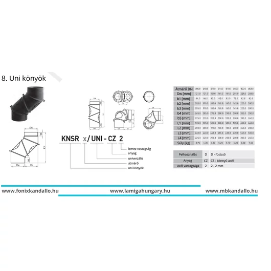 UNI KÖNYÖK 160MM