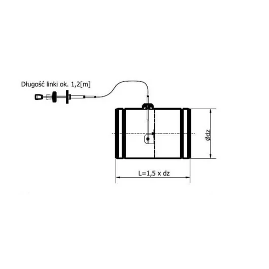 PILLANGÓSZELEP BOWDENES  SZILIKON TÖMÍTÉSSEL 100 MM