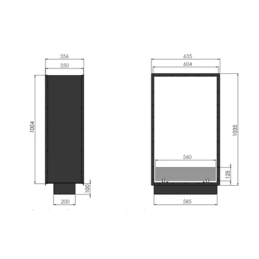 INFIRE 2SIDE 1000 SLIM VERTICAL