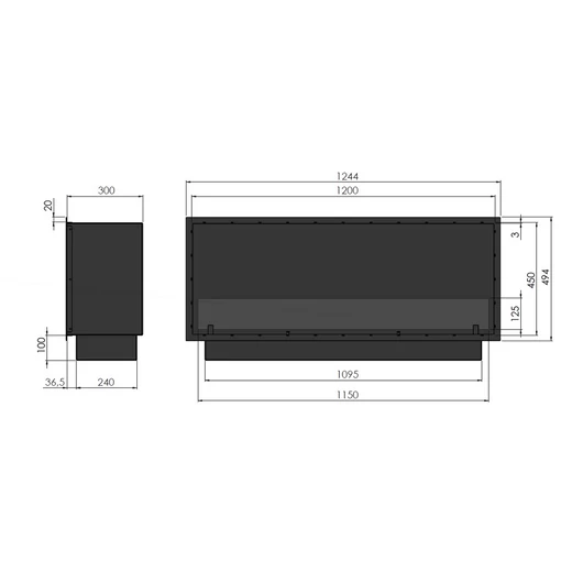 INFIRE INSIDE BLACK 1200  