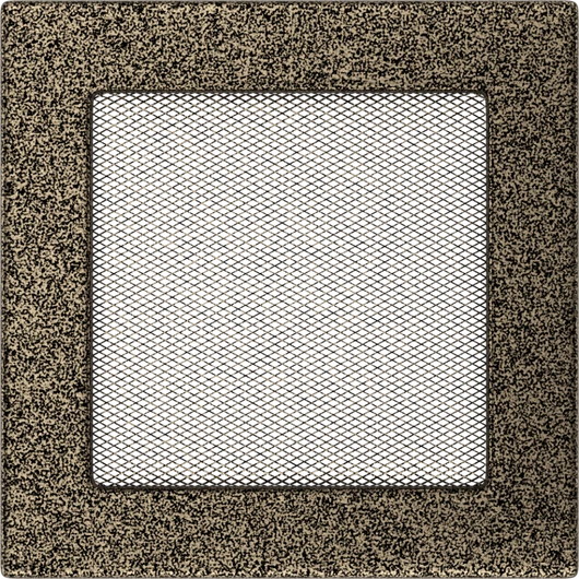 EGYSZERŰ SZELLŐZŐRÁCS FEKETE-ARANY 17X17cm