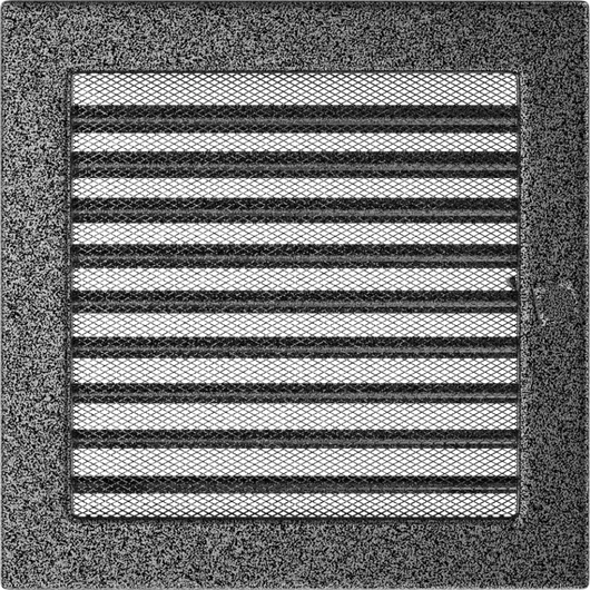EGYSZERŰ SZELLŐZŐRÁCS FEKETE-EZÜST 22X22cm ZSALUS