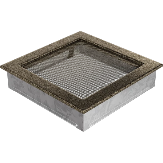 EGYSZERŰ SZELLŐZŐRÁCS FEKETE-ARANY 22X22cm