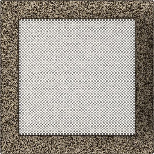 EGYSZERŰ SZELLŐZŐRÁCS FEKETE-ARANY 22X22cm