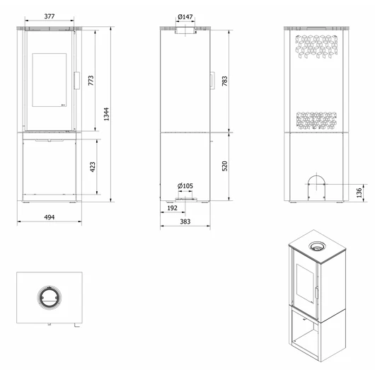 KRATKI KOZA ENYO FLAT 1