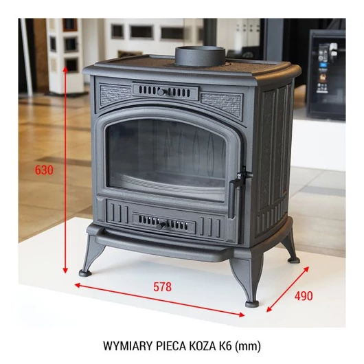 KRATKI KOZA K6 VÍZTERES KÁLYHA