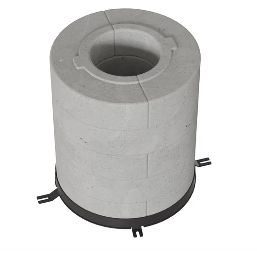 HŐTÁROLÓ BETON GYŰRŰ TORA/L KÁLYHÁKHOZ 10DB 5 RÉTEGŰ 150Ø