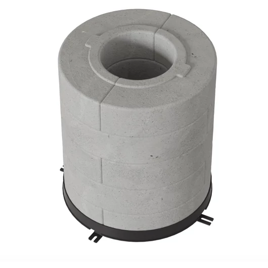 HŐTÁROLÓ BETON GYŰRŰ REN/L KÁLYHÁKHOZ 10DB 5 RÉTEGŰ 150Ø