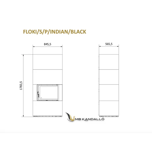 KRATKI FLOKI BOX INDIAN BLACK JOBBOS