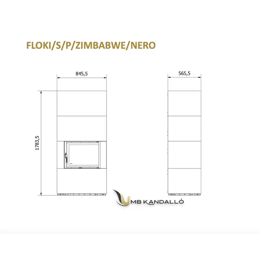 KRATKI FLOKI BOX ZIMBABWE NERO JOBBOS