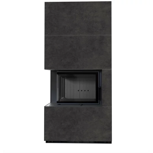 KRATKI FLOKI BOX 8 kW FOKOS GRAFIT KANDALLÓ KŐ BURKOLATTAL BALOS FEKETE BELSŐVEL