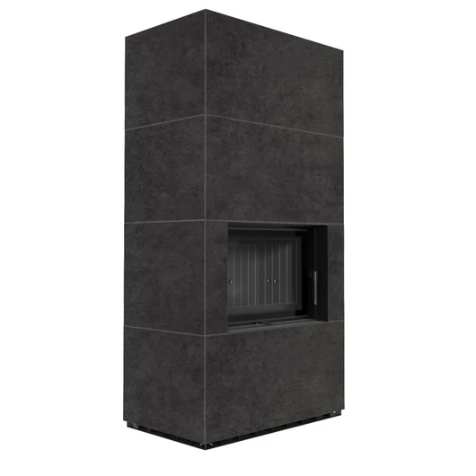 KRATKI FLOKI BOX 8 kW FOKOS GRAFIT KANDALLÓ KŐ BURKOLATTAL FEKETE BELSŐVEL