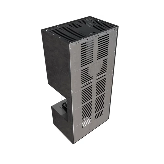 KRATKI FLOKI BOX 8 kW FOKOS GRAFIT KANDALLÓ KŐ BURKOLATTAL JOBBOS