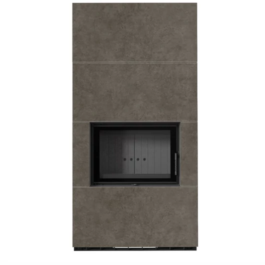 KRATKI FLOKI BOX 8 kW FOKOS PIOMBO KANDALLÓ KŐ BURKOLATTAL FEKETE BELSŐVEL
