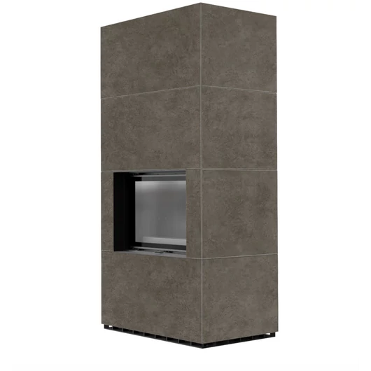 KRATKI FLOKI BOX 8 kW FOKOS PIOMBO KANDALLÓ KŐ BURKOLATTAL FEKETE BELSŐVEL