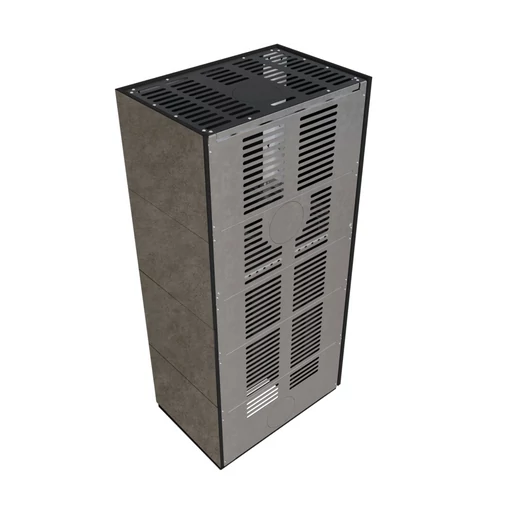 KRATKI FLOKI BOX 8 kW FOKOS PIOMBO KANDALLÓ KŐ BURKOLATTAL BALOS