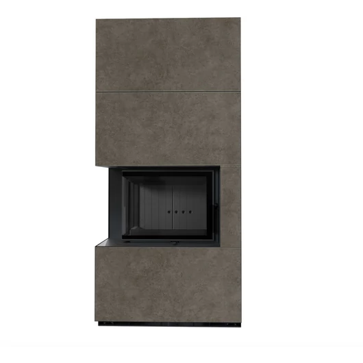 KRATKI FLOKI BOX 8 kW FOKOS PIOMBO KANDALLÓ KŐ BURKOLATTAL BALOS FEKETE BELSŐVEL