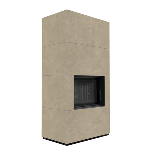 KRATKI FLOKI BOX 8 kW FOKOS RENA KANDALLÓ KŐ BURKOLATTAL FEKETE BELSŐVEL