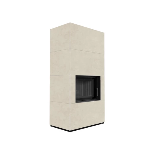 KRATKI FLOKI BOX 8 kW FOKOS SALE KANDALLÓ KŐ BURKOLATTAL FEKETE BELSŐVEL